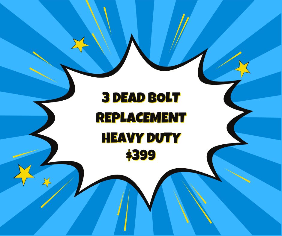 3 Dead Bolt Replacement Heavy Duty