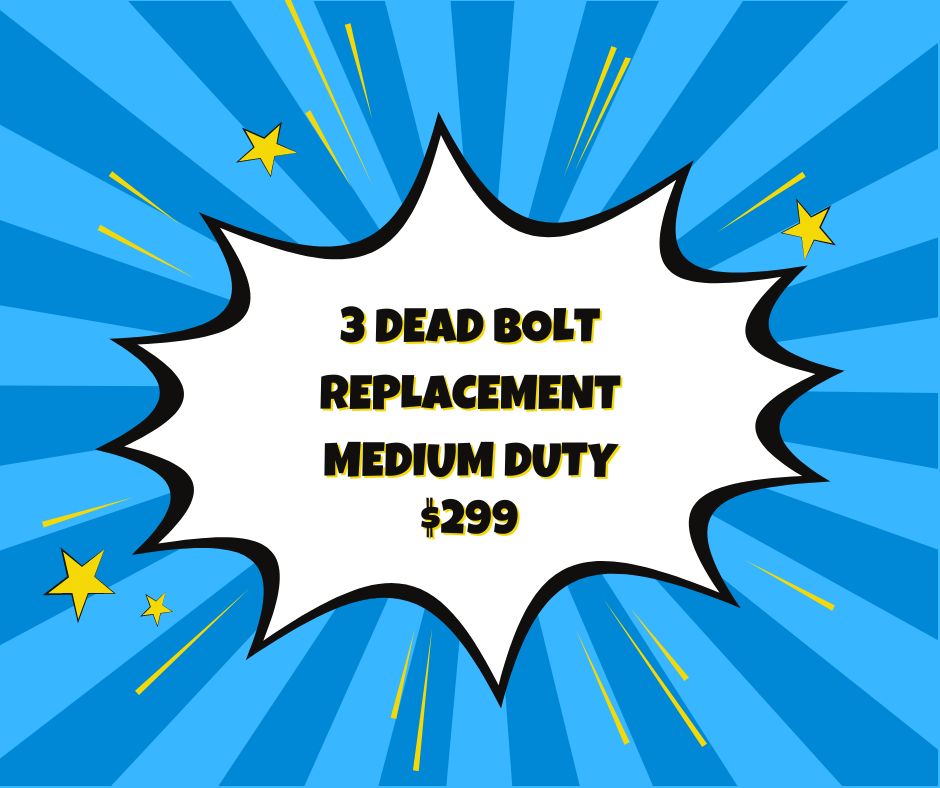 3 Dead Bolt Replacement Medium Duty